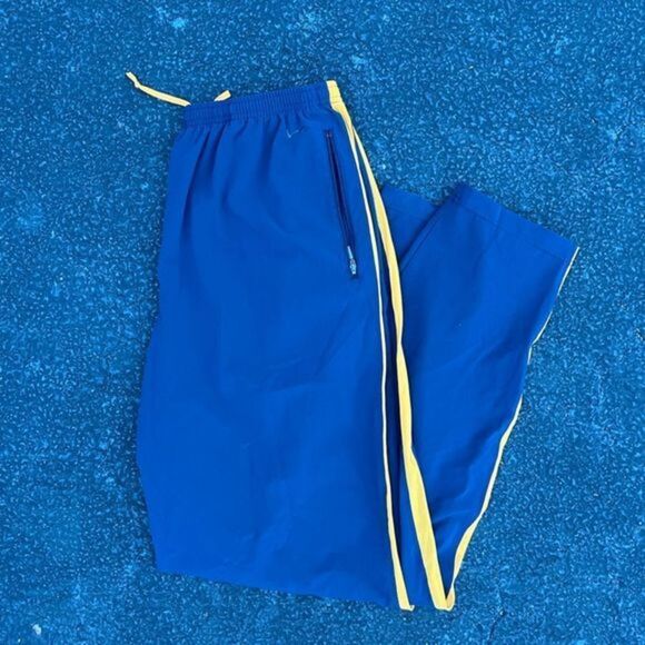 Nike Blue and Yellow Sweatpants - Picture 1 of 3